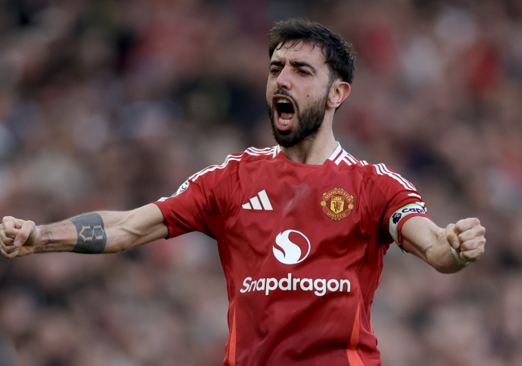 曼联4-2力克布莱顿,B费迎曼联生涯300场里程碑